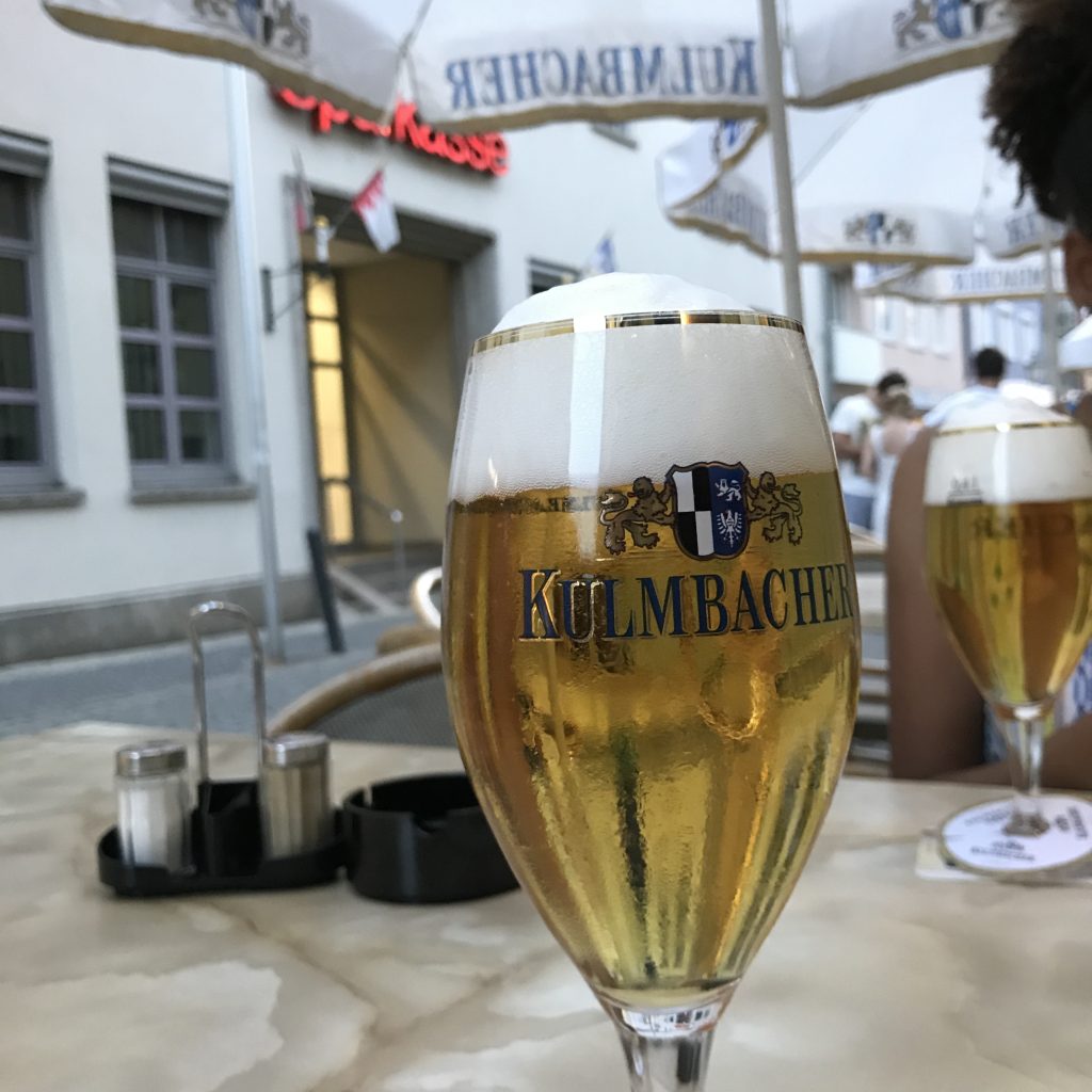 A glass of local beer - Kitzingen, Bavaria, Germany